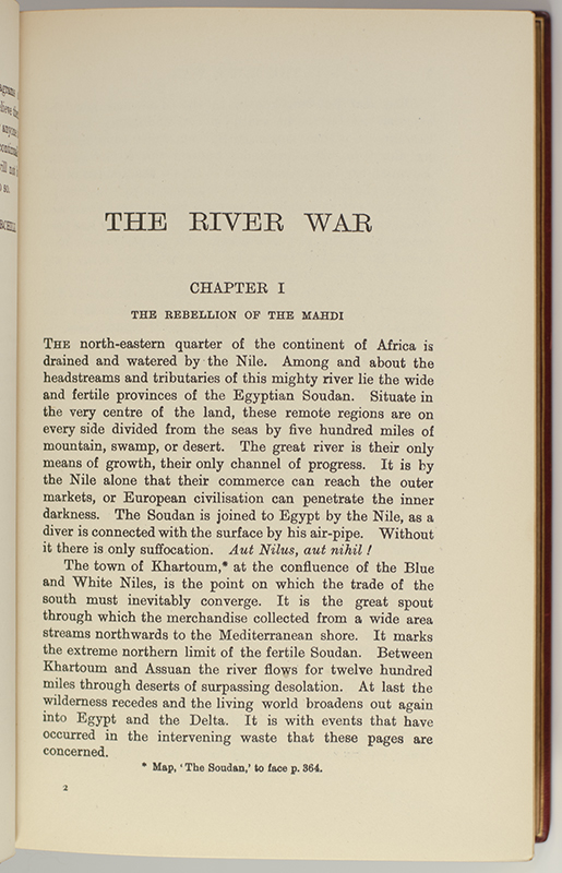 The River War: An Account of the Reconquest of the Sudan.