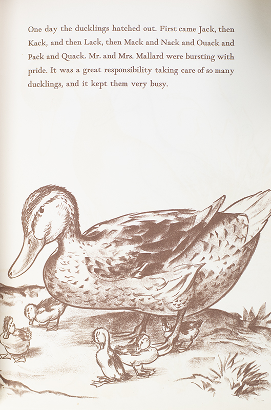 Make Way For Ducklings.