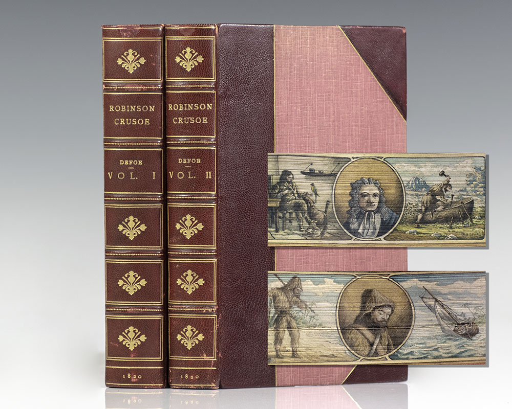 The Life and Adventures of Robinson Crusoe. [Fore-Edge Painting].