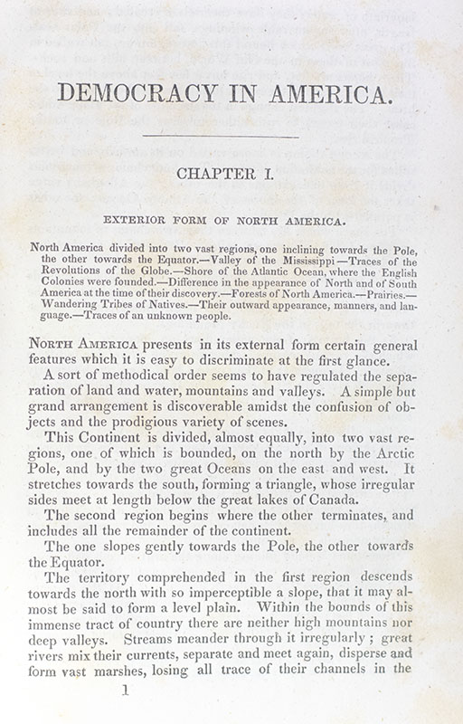Democracy in America.