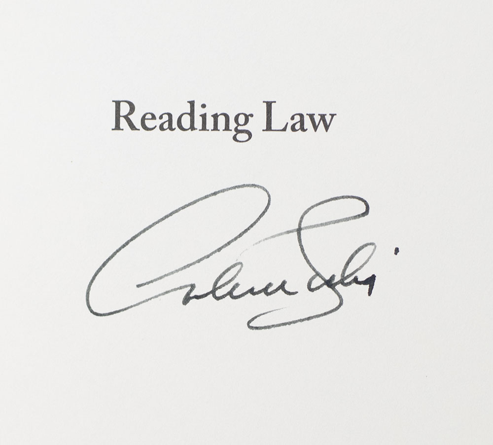 Reading Law: The Interpretation of Legal Texts.