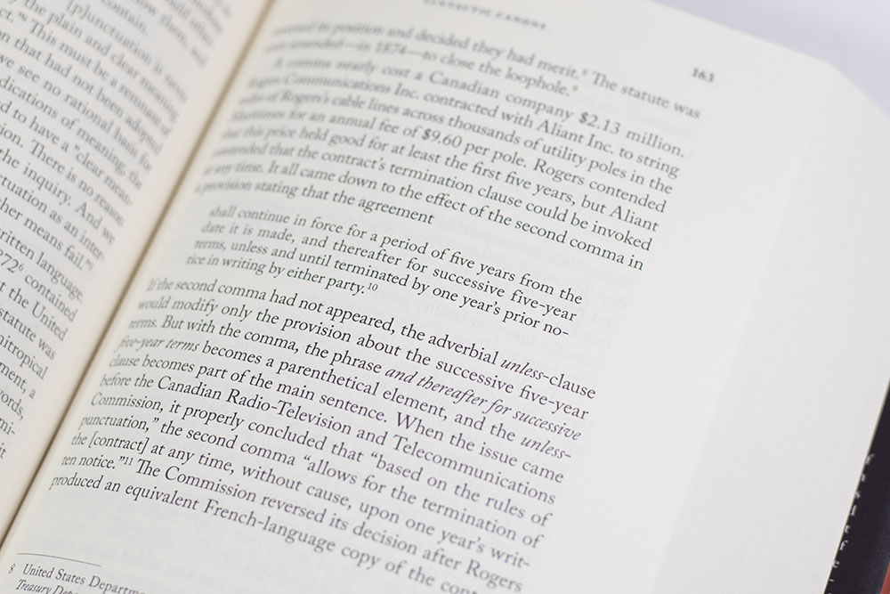 Reading Law: The Interpretation of Legal Texts.