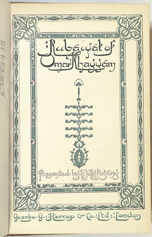 Rubaiyat of Omar Khayyam.