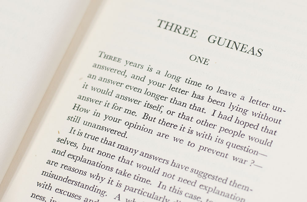 Three Guineas.