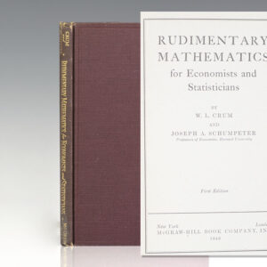 Rudimentary Mathematics for Economists and Statisticians.