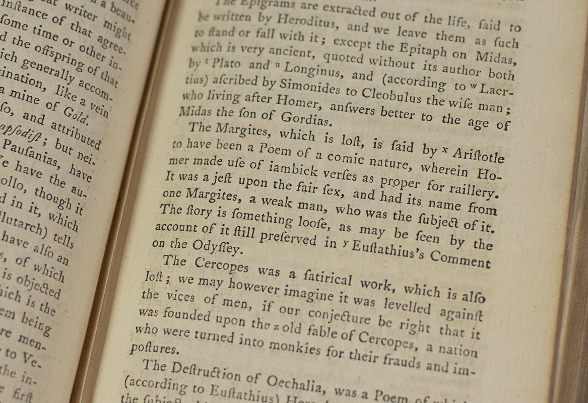 The Iliad and The Odyssey of Homer.