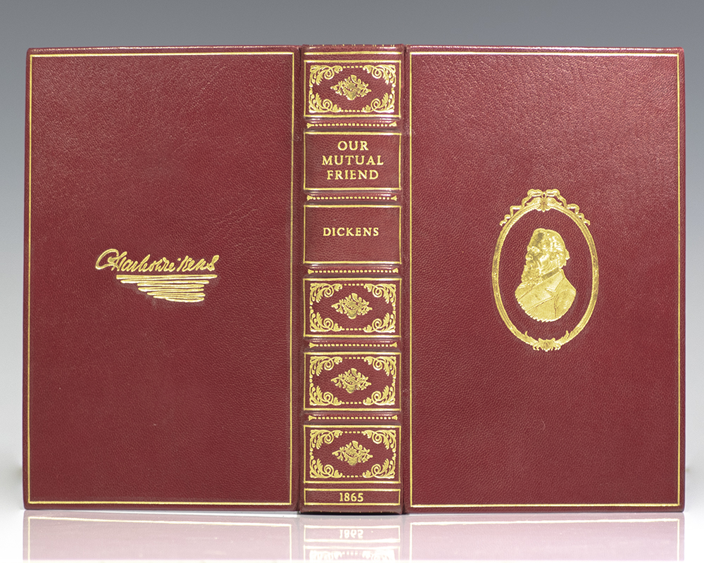 First Edition of Our Mutual Friend: Dickens final completed novel; elaborately bound in full crushed morocco by Bayntun-Riviere