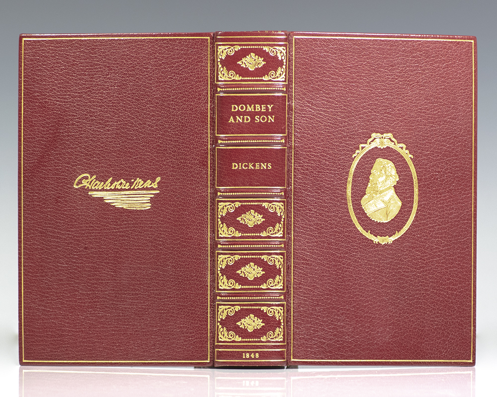 “Couldn't something temporary be done with a teapot?”: First Edition of Dickens' Dombey And Son; elaborately bound in full crushed morocco by Bayntun-Riviere