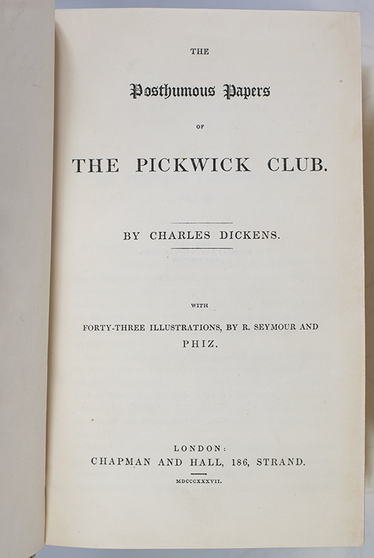 The Posthumous Papers of the Pickwick Club.