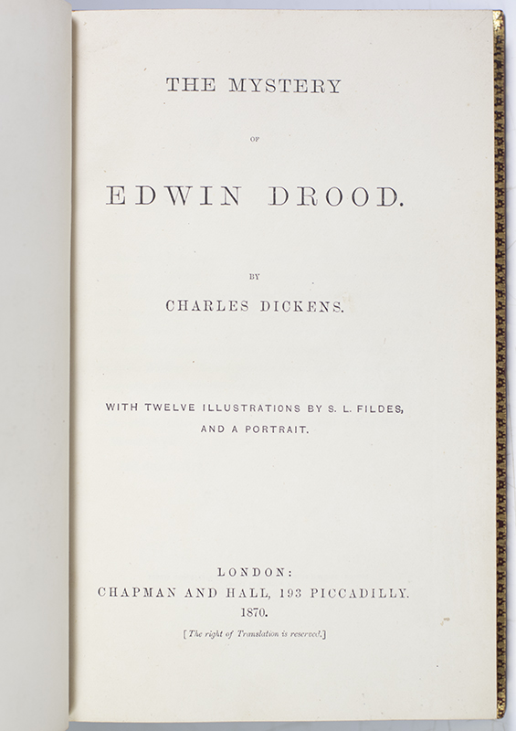The Mystery of Edwin Drood.