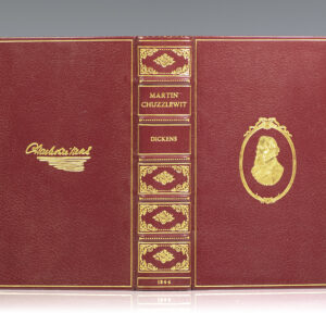 "Oh, Sairey, Sairey, little do we know what lays before us!": First Edition of Dickens' Martin Chuzzlewhit; elaborately bound in full crushed morocco by Bayntun-Riviere