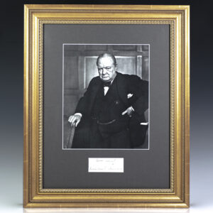 Winston S. Churchill Signed Photograph [Yousuf Karsh].