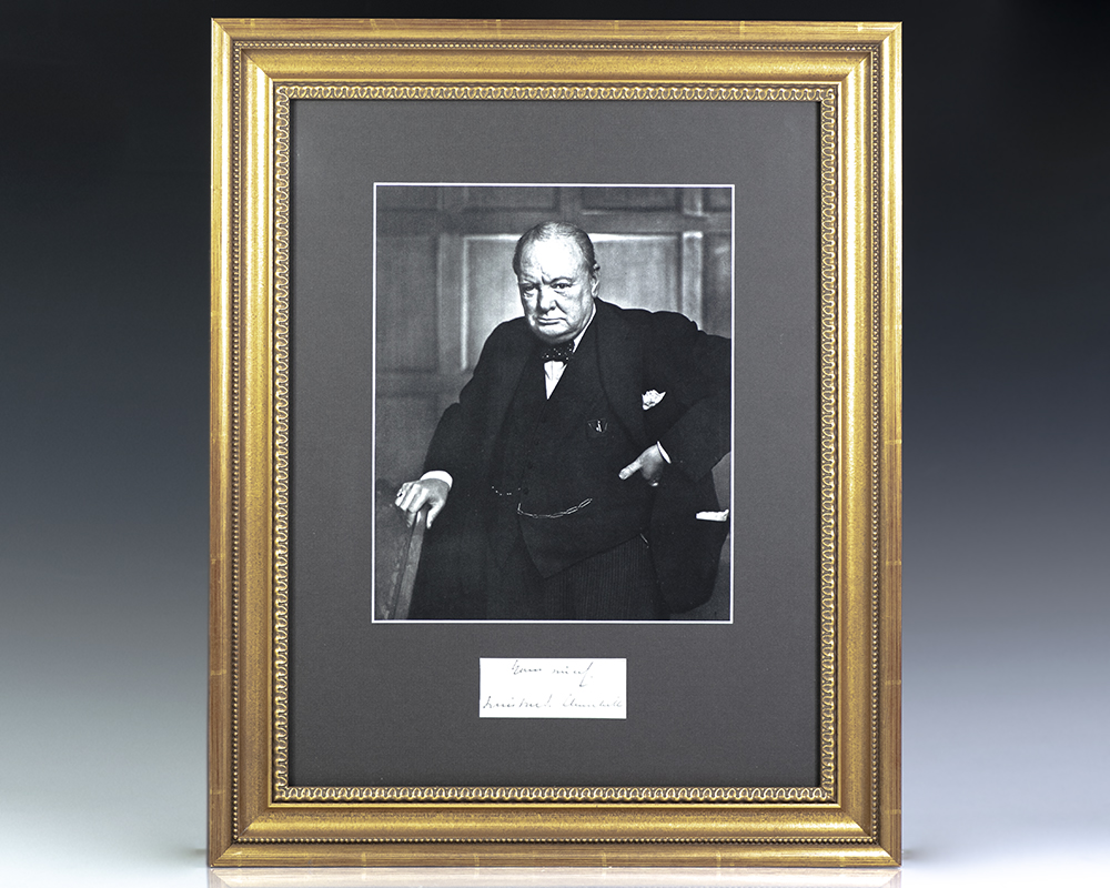 Winston S. Churchill Signed Photograph [Yousuf Karsh].