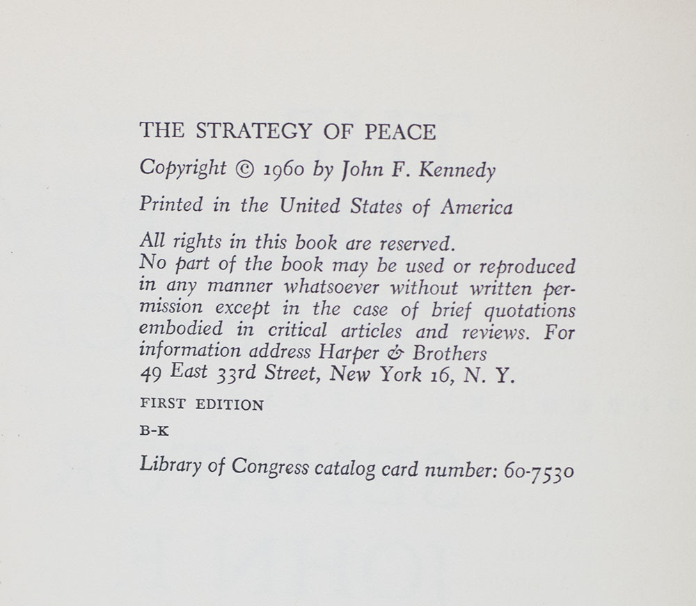 The Strategy of Peace.