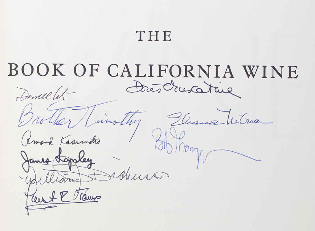 The University of California / Sotheby Book of California Wine.