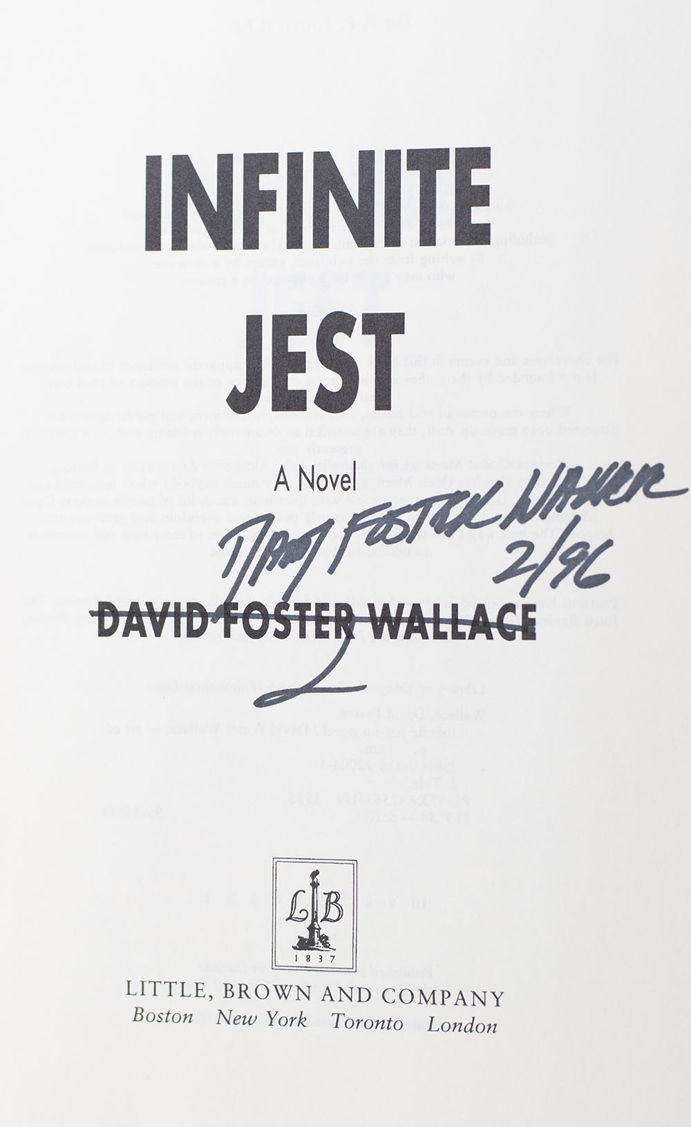 Infinite Jest: A Novel.
