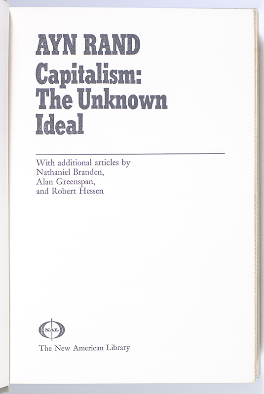 Capitalism: The Unknown Ideal.