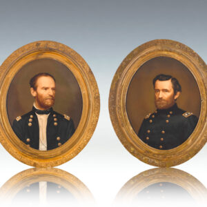 E.C. Middleton Portraits of Ulysses S. Grant and William T. Sherman.