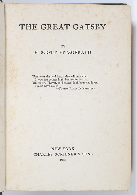The Great Gatsby.