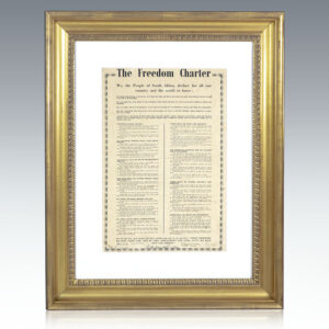 The Freedom Charter of South Africa Signed Broadside.