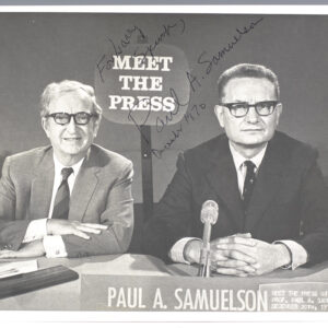 Paul A. Samuelson Signed Photograph.