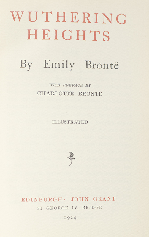 The Sisters Bronte: The Professor; Jane Eyre; Villette; Shirley; Tenant of Wildfell Hall; Agnes Grey; Wuthering Heights.