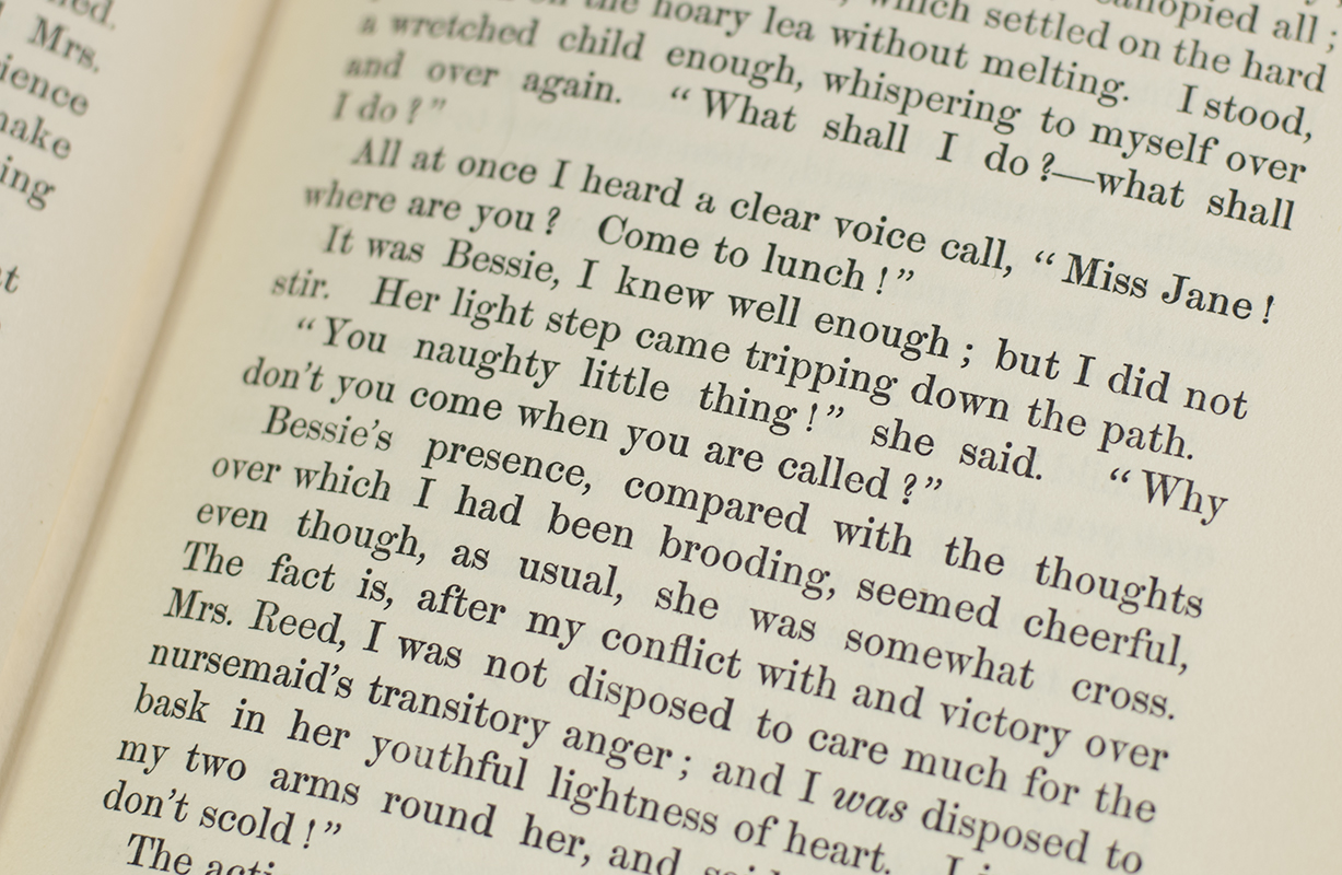 The Sisters Bronte: The Professor; Jane Eyre; Villette; Shirley; Tenant of Wildfell Hall; Agnes Grey; Wuthering Heights.