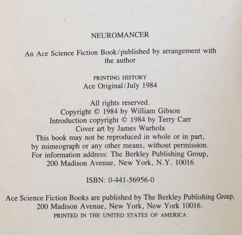 Neuromancer.