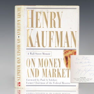On Money and Markets: A Wall Street Memoir.