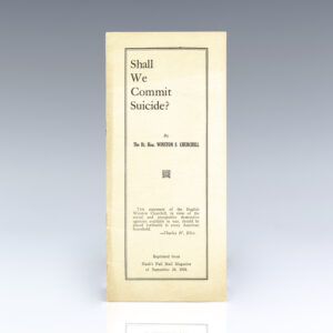 Shall We Commit Suicide?