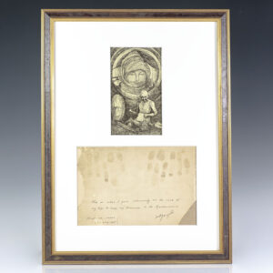 Mohandas K. Gandhi Signed Document.