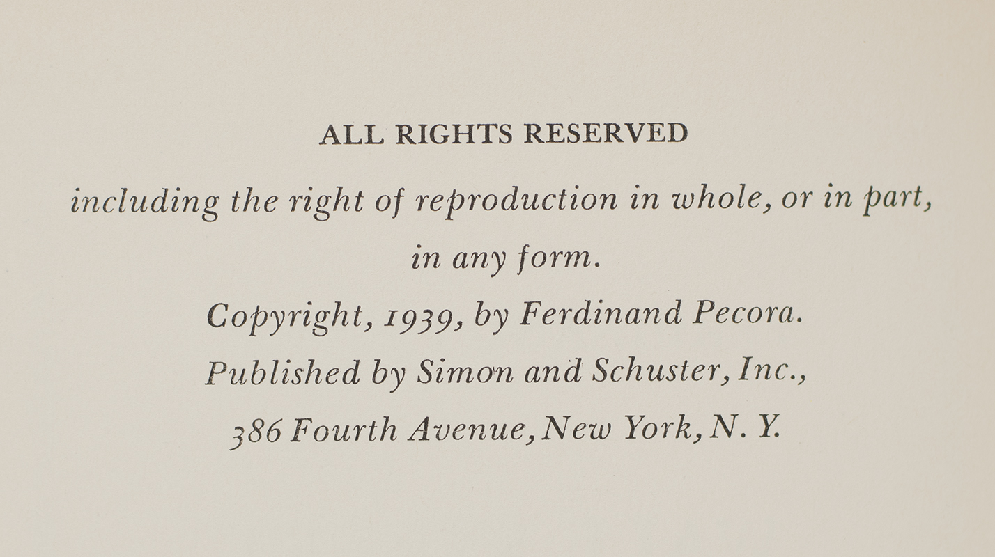 Wall Street Under Oath: The Story of Our Modern Money Changers.