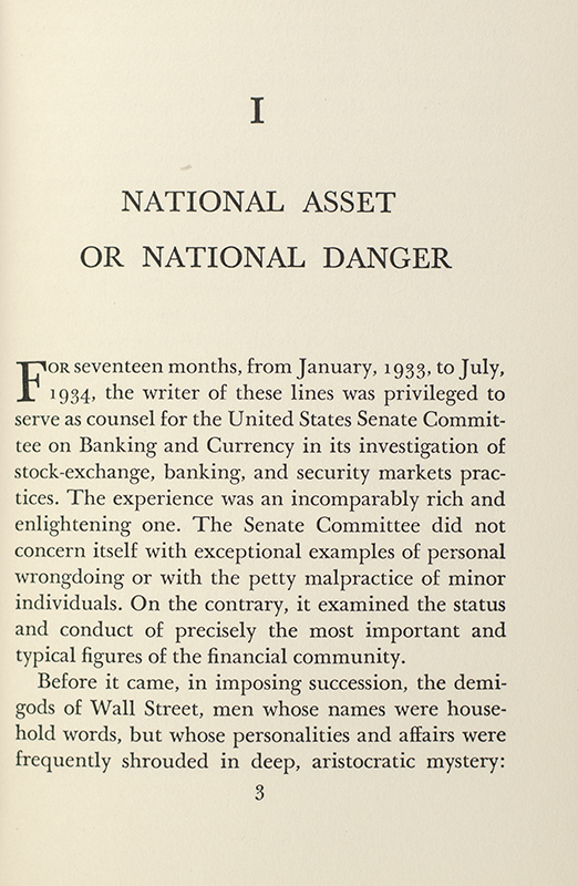 Wall Street Under Oath: The Story of Our Modern Money Changers.