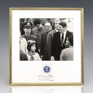 Ronald Reagan Signed Photograph.