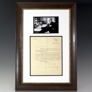 Winston S. Churchill Autograph Letter Signed.