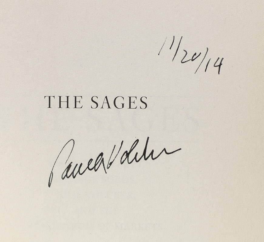 The Sages: Warren Buffett, George Soros, Paul Volcker, and the Maelstrom of Markets.