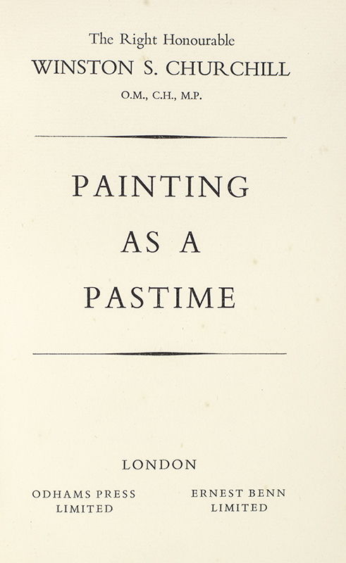 Painting As A Pastime.