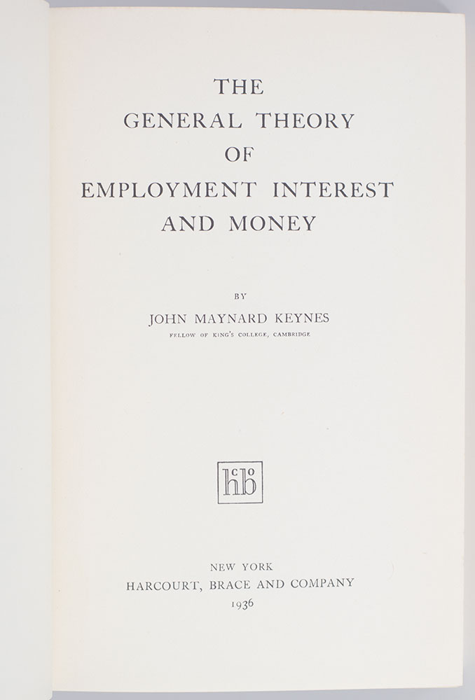 The General Theory of Employment, Interest and Money.