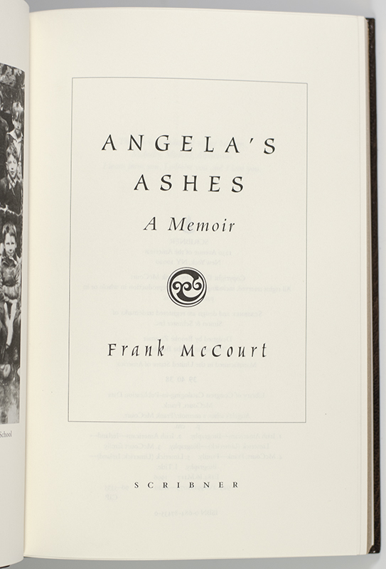 Angela's Ashes: A Memoir.