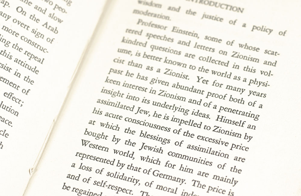About Zionism: Speeches and Letters.
