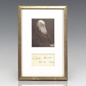 Charles Darwin Autograph.