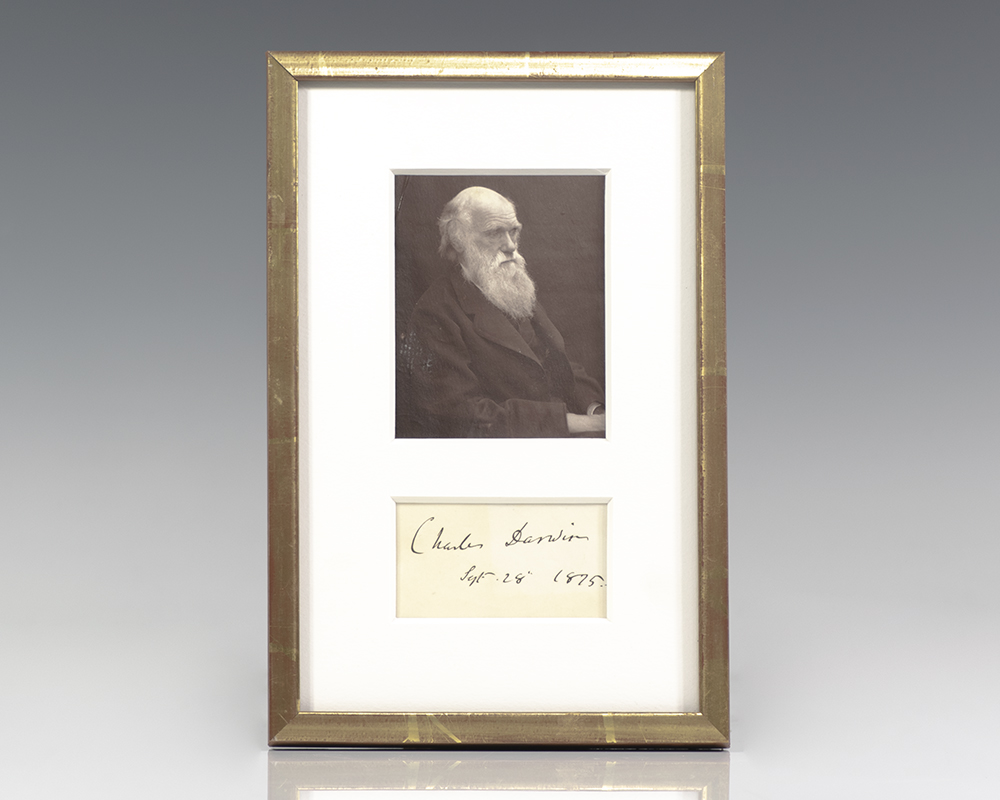 Charles Darwin Autograph.