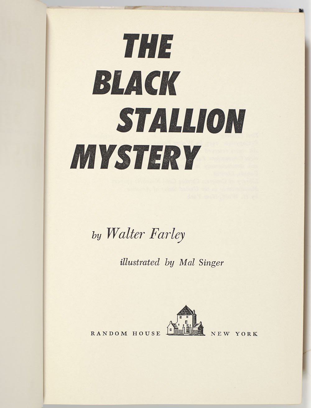 Black Stallion Mystery.