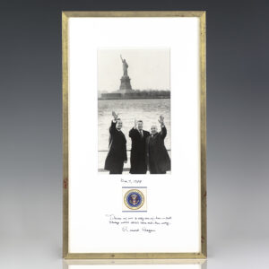 Ronald Reagan Signed Photograph.