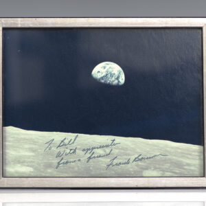 Frank Borman Signed ‘Earthrise’ Photograph.