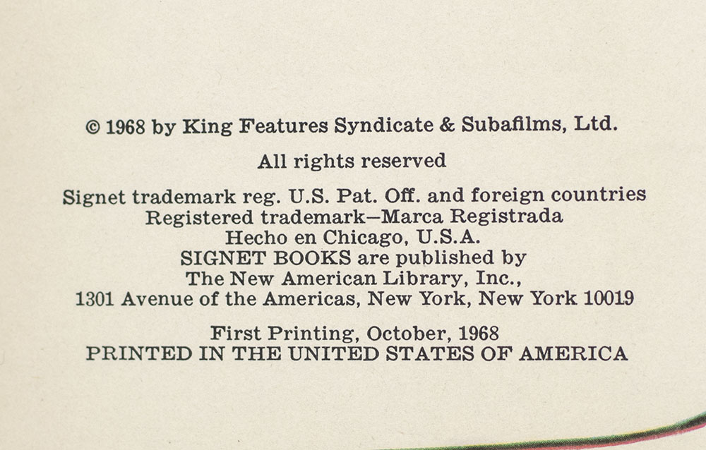 The Beatles Yellow Submarine.