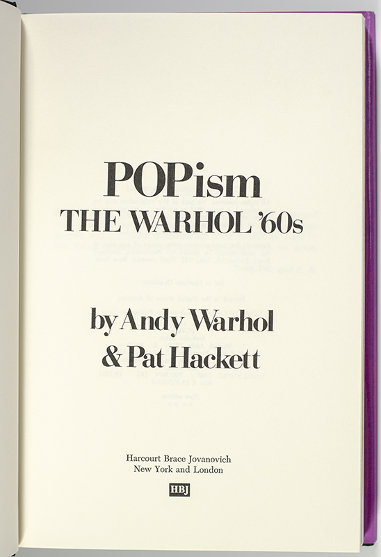 POPism: The Warhol '60s.