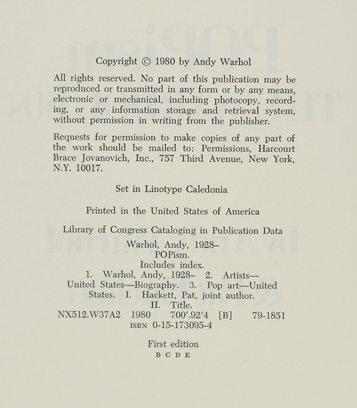POPism: The Warhol '60s.
