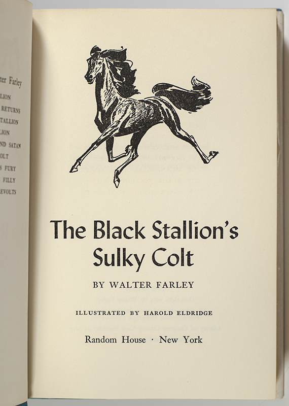 The Black Stallion's Sulky Colt.