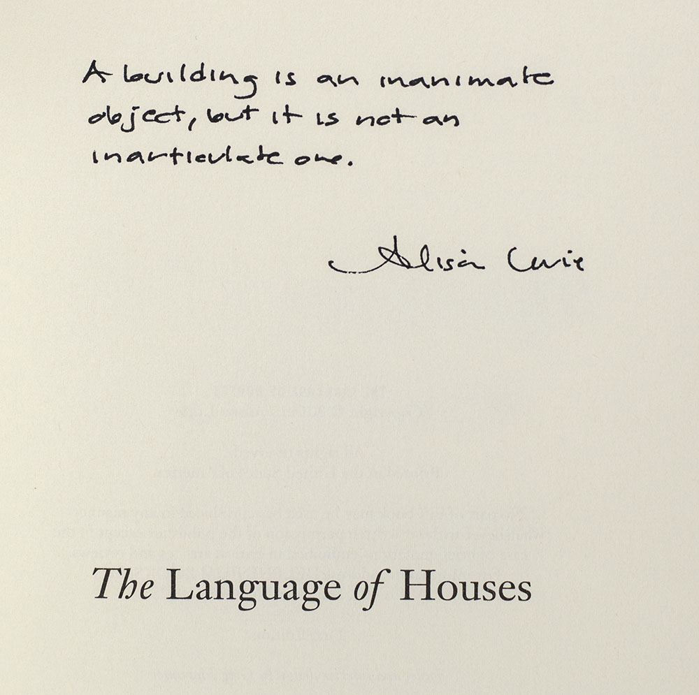 The Language of Houses: How Buildings Speak To Us.